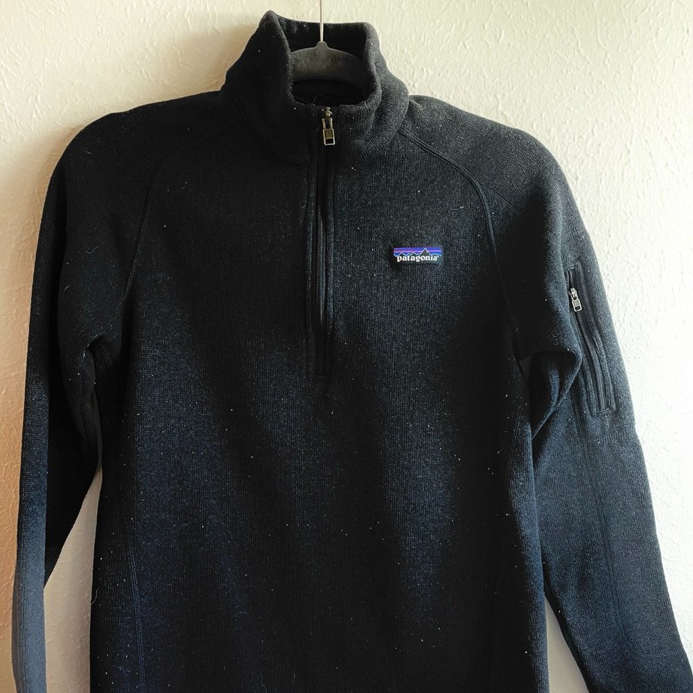 Patagonia Women's Better Sweater® 1/4-Zip Fleece - Black - Size Medium